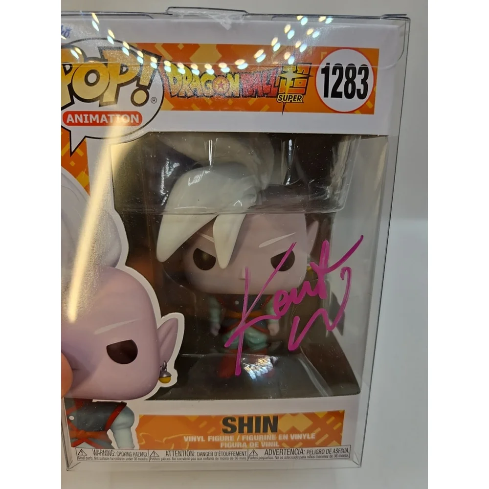 Funko Pop! Vinyl: Dragon Ball - Shin #1283 Autographed‎ By KENT WILLIAMS
